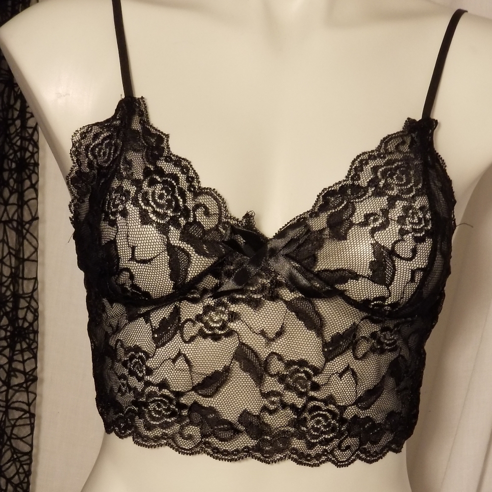 BNWT Black Lace Pajama Set - Picture 2 of 5